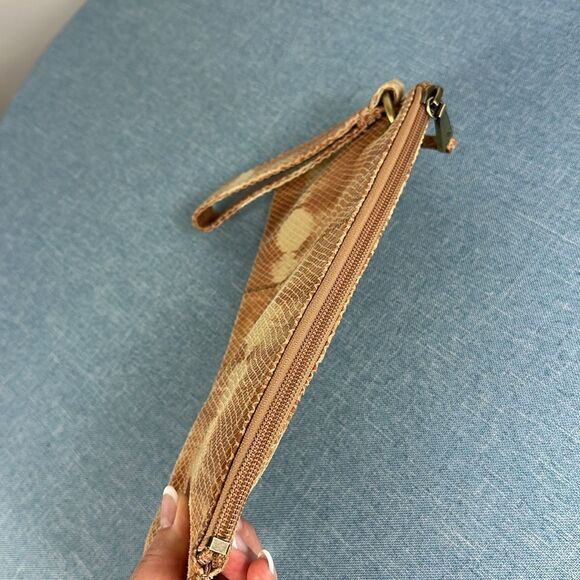 HOBO Desert Tie Dye Leather Card Holder Wristlet Wallet NWOT - Picture 3 of 7